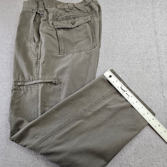 Woolrich Cargo Pants Men Size 38x30 Slate Gray Cotton Utility Work Outdoor - Picture 11 of 12
